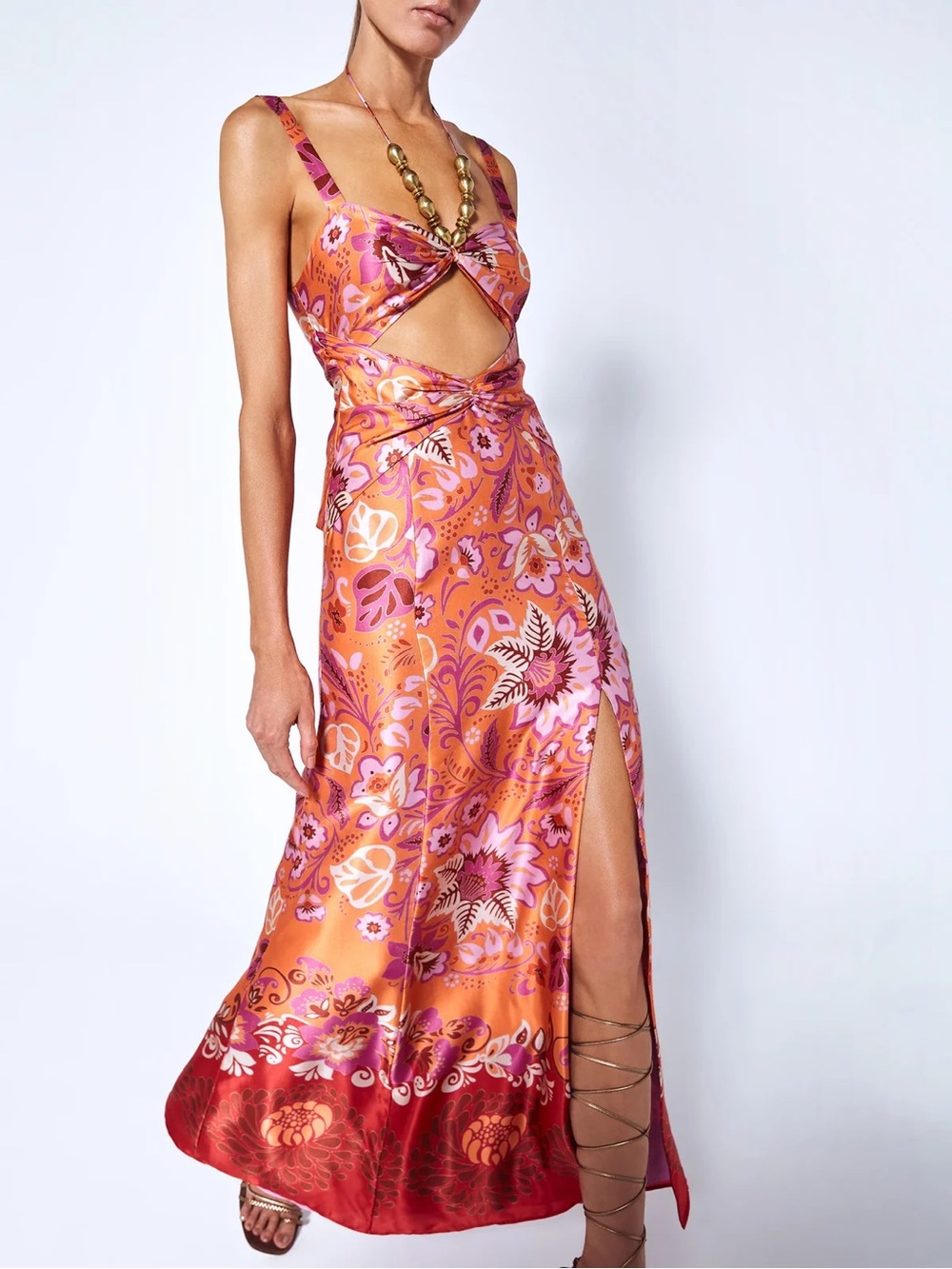 ALEXIS NISA DRESS IN ORANGE BLOSSOM SIZE SMALL